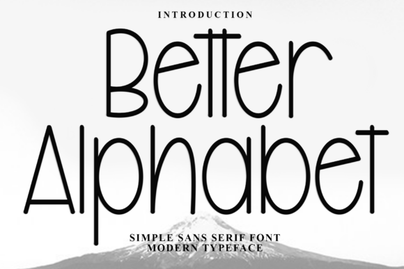 Preview of Better Alphabet Font