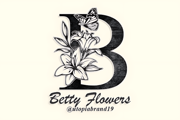 Preview of Betty Flowers Monogram Font