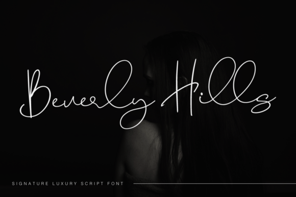 Preview of Beverly Hills Font