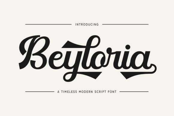 Preview of Beyloria Font