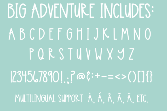 Thumbnail 2 of Big Adventure Font