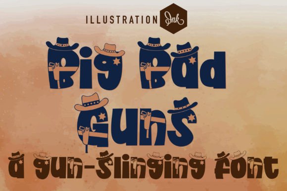 Preview of Big Bad Guns Font