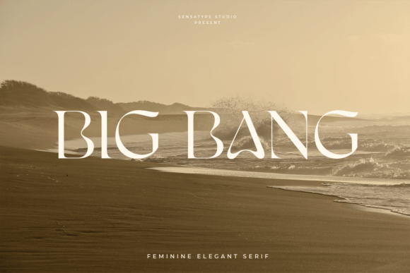Preview of Big Bang Font
