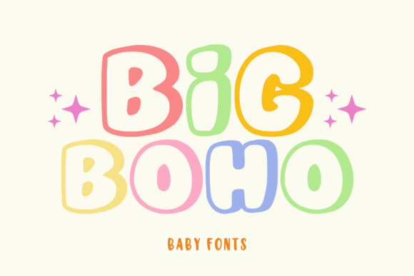 Preview of Big Boho Font