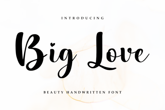 Preview of Big Love Font