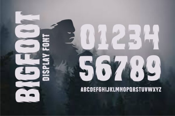 Thumbnail 3 of Bigfoot Font