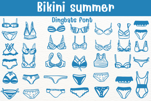 Preview of Bikini Summer Font