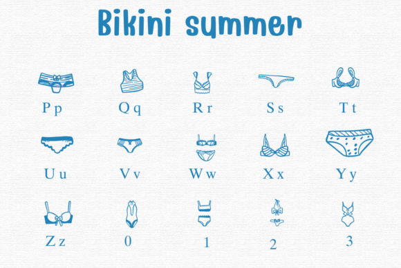 Thumbnail 2 of Bikini Summer Font