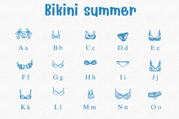 Thumbnail 3 of Bikini Summer Font