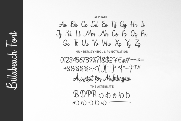 Thumbnail 4 of Billabeach Font