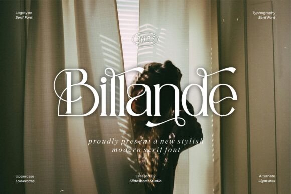Preview of Billande Font