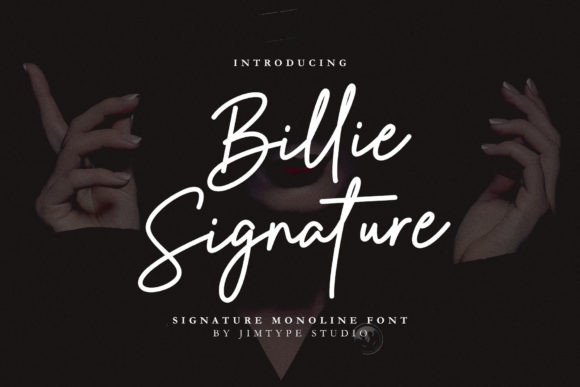 Preview of Billie Signature Font