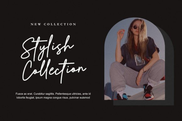 Thumbnail 2 of Billie Signature Font