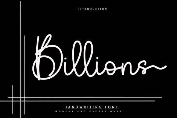 Preview of Billions Font