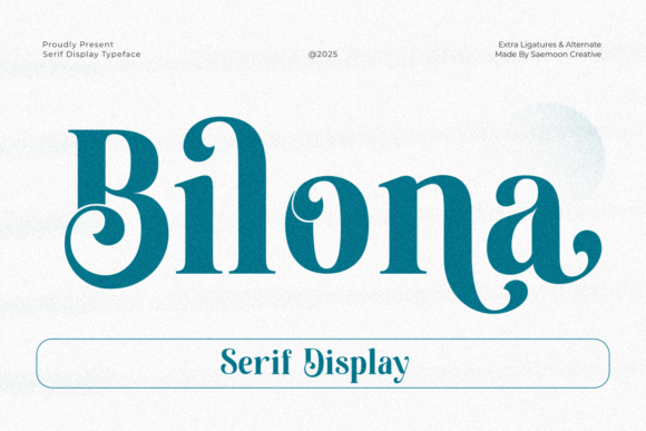 Preview of Bilona Font