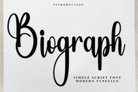 Preview of Biograph Font
