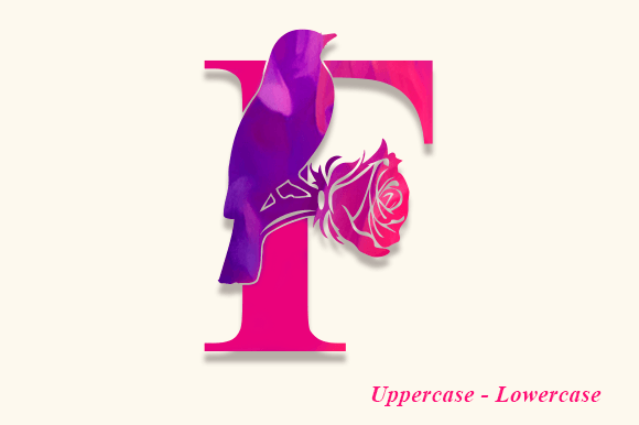 Thumbnail 3 of Bird and Rose Monogram Font
