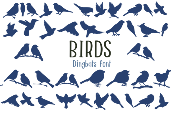 Preview of Birds Font