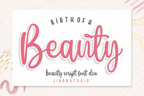 Preview of Birth of a Beauty Font