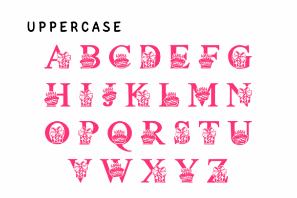 Thumbnail 2 of Birthday Cake Font