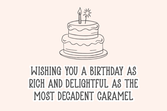 Thumbnail 2 of Birthday Caramel Font
