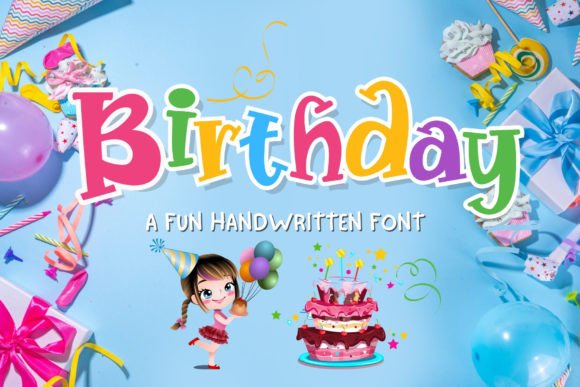Preview of Birthday Font