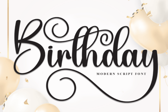 Preview of Birthday Font