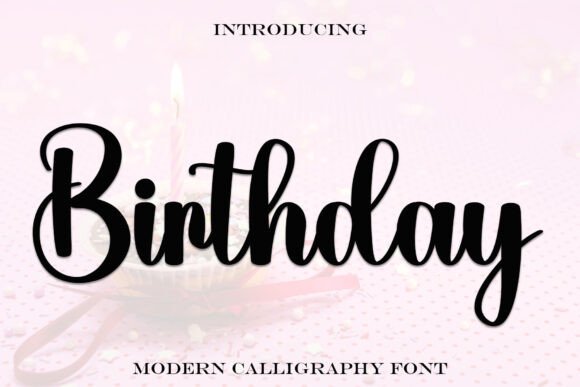 Preview of Birthday Font