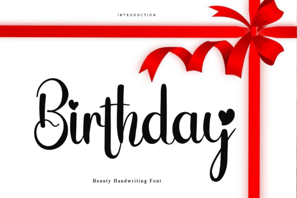 Preview of Birthday Font