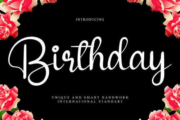 Preview of Birthday Font
