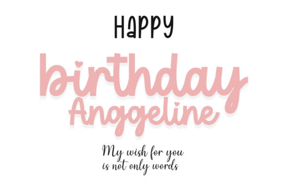 Thumbnail 2 of Birthday Lovely Lilia Font