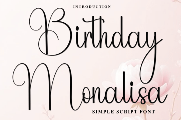 Preview of Birthday Monalisa Font