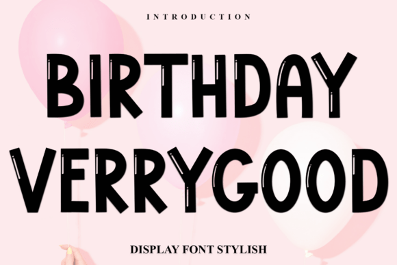 Main preview of Birthday Verrygood Font