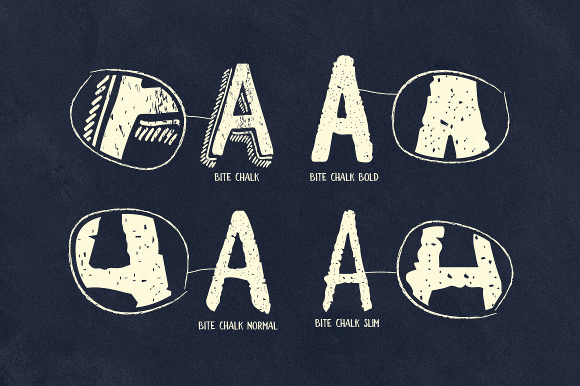 Thumbnail 4 of BiteChalk Font