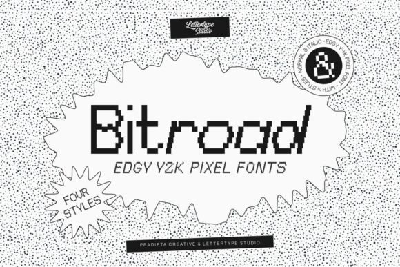 Main preview of Bitroad Font