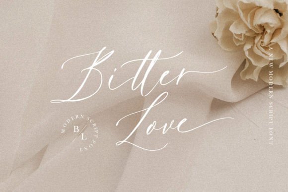 Main preview of Bitter Love Font