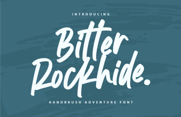 Main preview of Bitter Rockhide Font