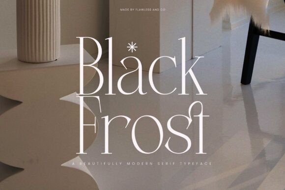 Main preview of Black Frost Font