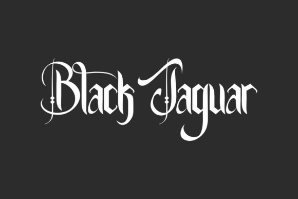 Main preview of Black Jaguar Font
