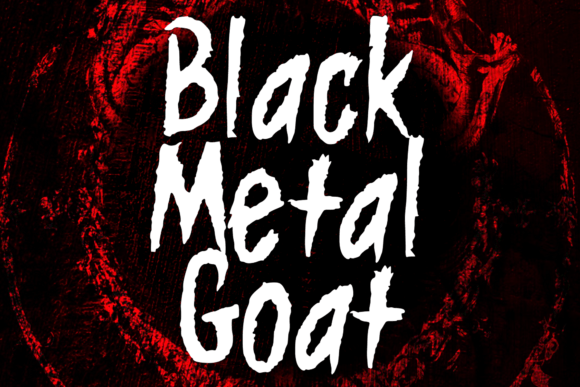 Preview of Black Metal Goat Font