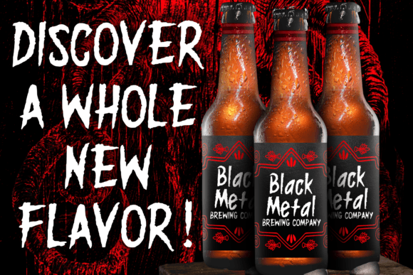 Thumbnail 2 of Black Metal Goat Font