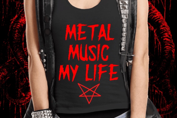 Thumbnail 3 of Black Metal Goat Font