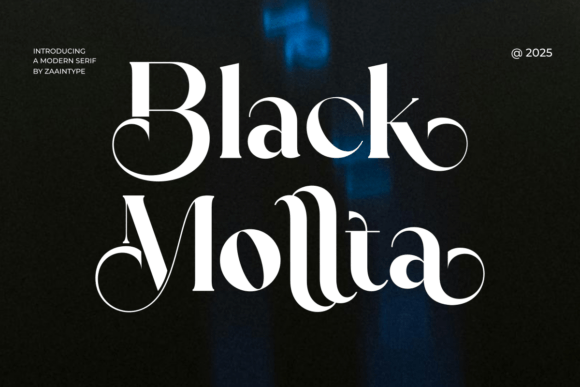 Main preview of Black Mollta Font