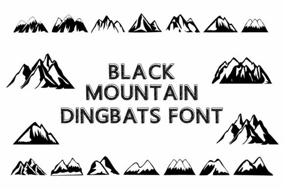 Main preview of Black Mountain Font