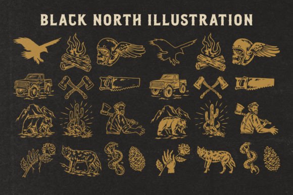Thumbnail 3 of Black North Font