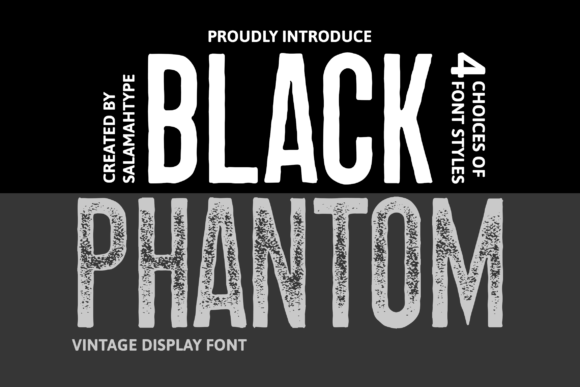 Main preview of Black Phantom Font