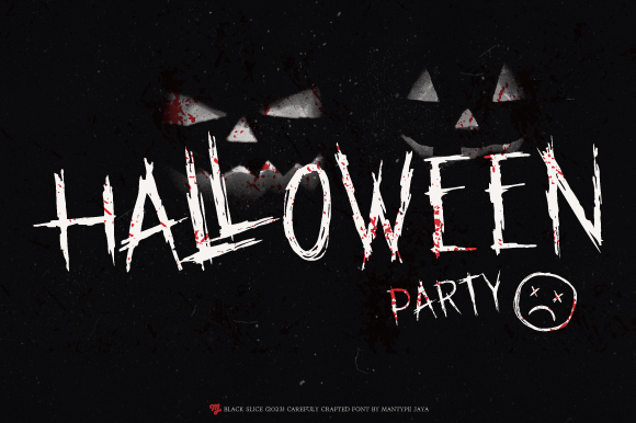 Thumbnail 3 of Black Slice Font