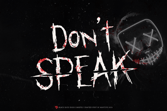 Thumbnail 4 of Black Slice Font