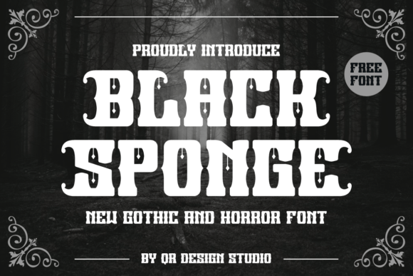 Preview of Black Sponge Font