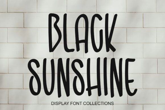 Preview of Black Sunshine Font